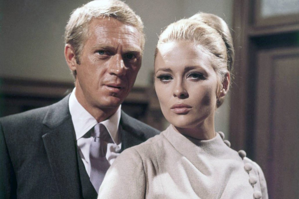 Steve McQueen et Faye Dunaway sur le tournage de The Thomas Crown Affair