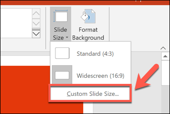 Pour définir une taille de diapositive PowerPoint personnalisée, appuyez sur Conception> Taille de diapositive> Taille de diapositive personnalisée. » width= »337&Prime; height= »227&Prime; onload= »pagespeed.lazyLoadImages.loadIfVisibleAndMaybeBeacon(this); » onerror= »this.onerror=null;pagespeed.lazyLoadImages.loadIfVisibleAndMaybeBeacon(this); »/></p>
<p>Différentes tailles de diapositives prédéfinies, telles que les formats de papier A3 ou A4, sont affichées dans le menu déroulant «Diapositives dimensionnées pour».</p>
<p>Sélectionnez l&rsquo;une de ces options prédéfinies ou définissez manuellement les dimensions de votre diapositive à l&rsquo;aide des cases d&rsquo;option « Largeur » ​​et « Hauteur ». De là, cliquez sur le bouton «OK» pour enregistrer.</p>
<p><img loading=