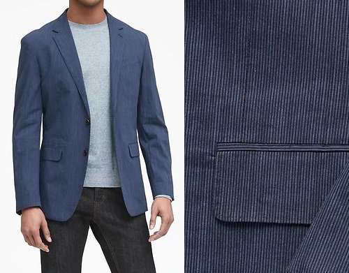 Blazer à rayures fines Banana Republic