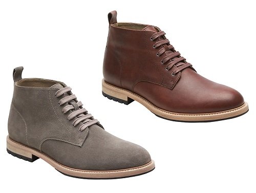 Bottes en daim ou en cuir marron Arley gris