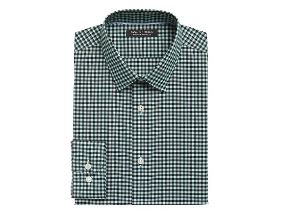 Banana Republic Green Grant - Chemises à carreaux coupe slim