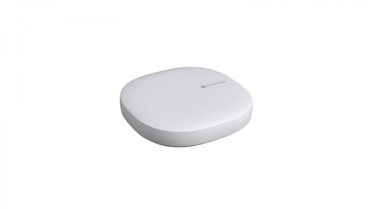 Un hub blanc Samsung SmartThings