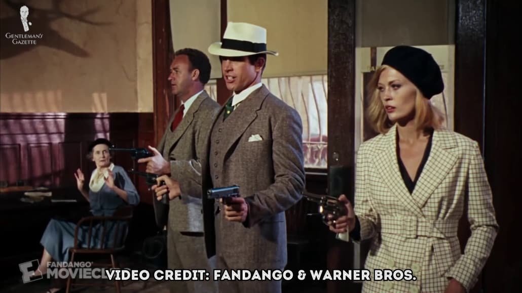 Warren Beatty et Faye Dunaway à Bonnie et Clyde