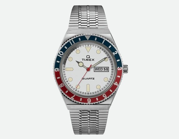 Nouveau cadran blanc Timex Q Reissue