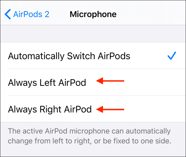 Passer à l'utilisation d'un seul AirPod