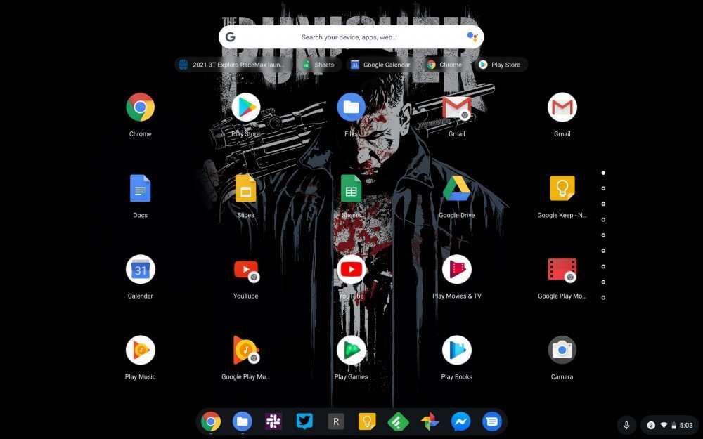 Une vue de haut en bas du clavier de l'IdeaPad Duet