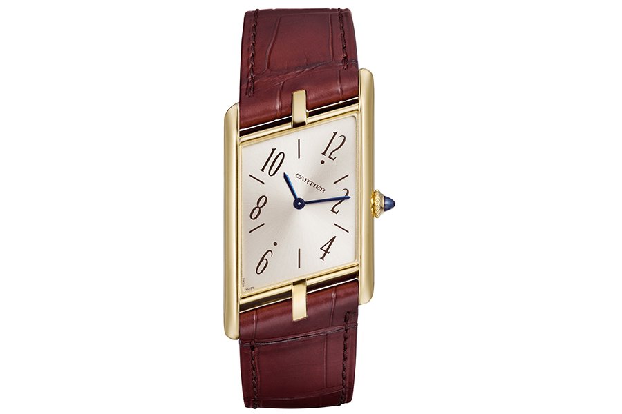 montre cartier asymetrique vue de face