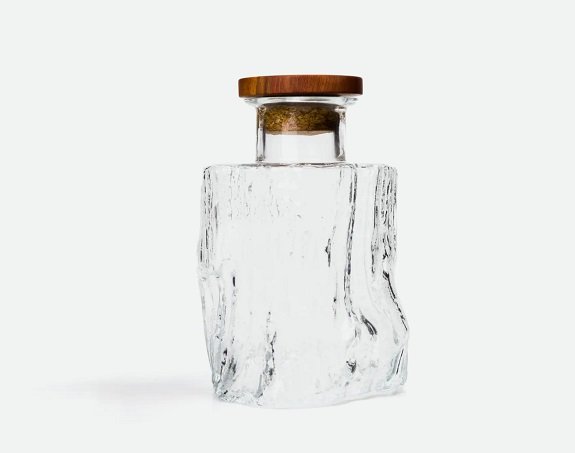 Carafe en verre à moule en bois Vicara Cerne