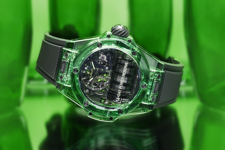 Collection de montres Hublot Sapphire vert