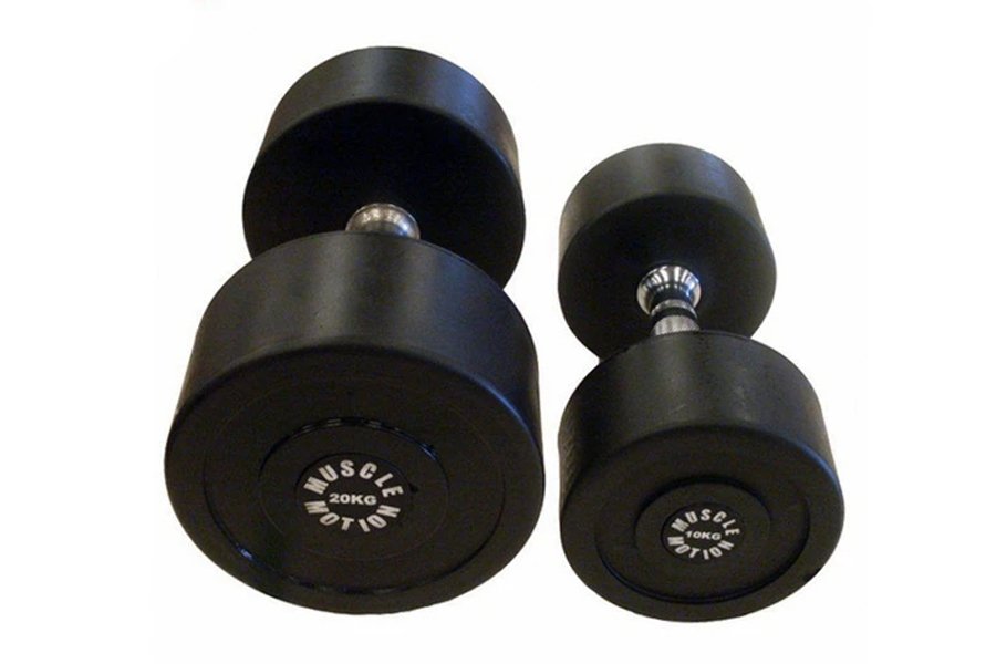 Haltères en caoutchouc de prostyle commercial Muscle Motion