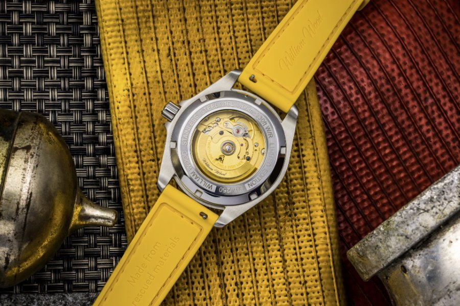 bracelet de montre de tuyau d'incendie en bois william