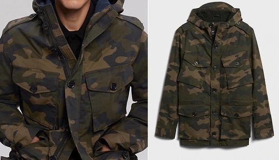 Veste militaire camouflage