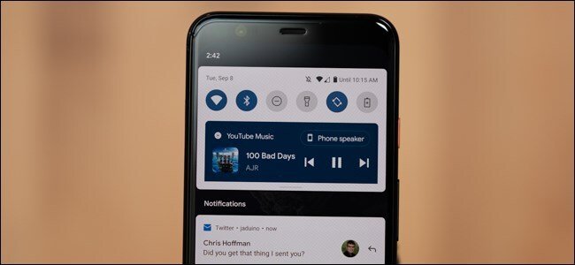 commandes multimédia android 11