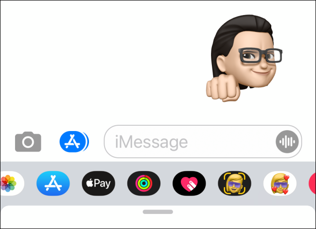 Autocollant Memoji envoyé