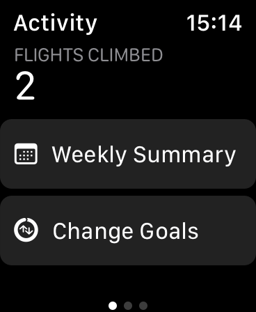 Changer les objectifs sur l'Apple Watch