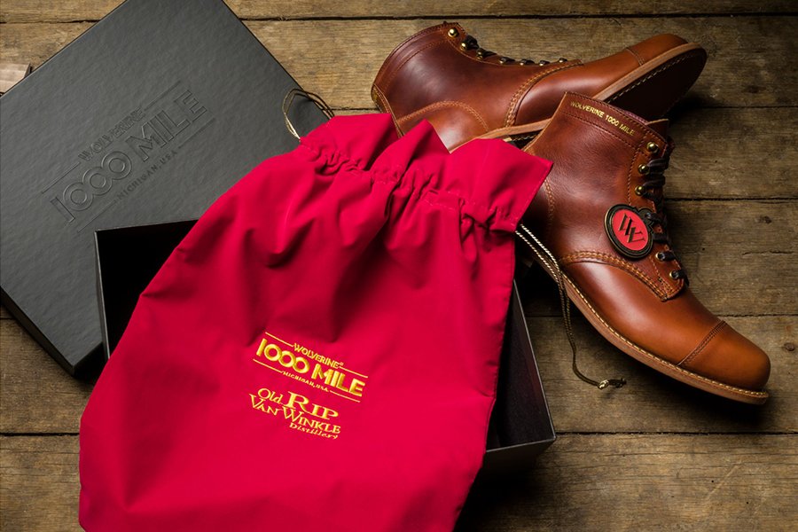 Botte Old Rip X 1000 Mile Cap Toe pour homme avec sac rouge