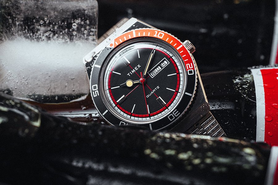 Huckberry x Timex Cola Montre de sport en édition limitée Guide des cadeaux de Noël Horloger