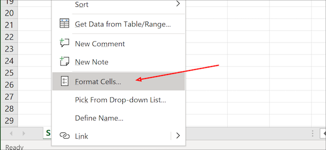 Cellules au format Excel