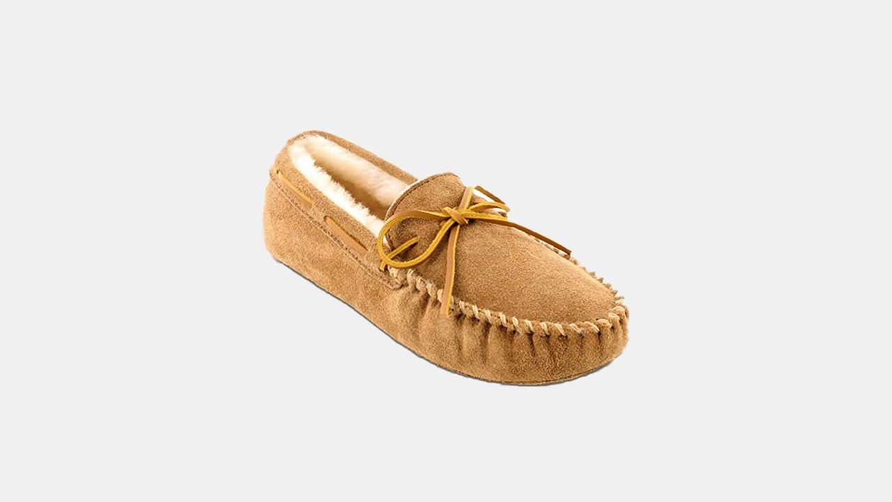 Minnetonka Mocassin en peau de mouton Softsole Moc