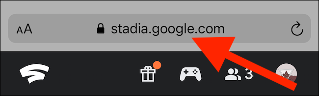 Accédez au site Web de Stadia