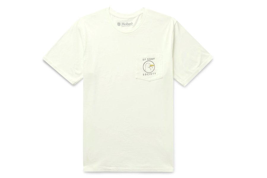 T-shirt en jersey de coton imprimé Mollusk Surf Society