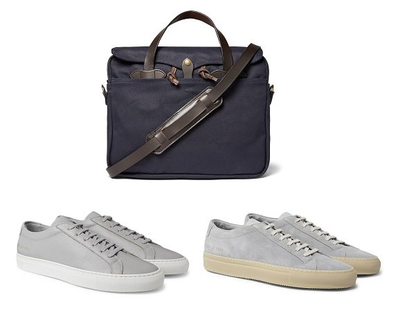 Baskets Filson Brief et Common Projects