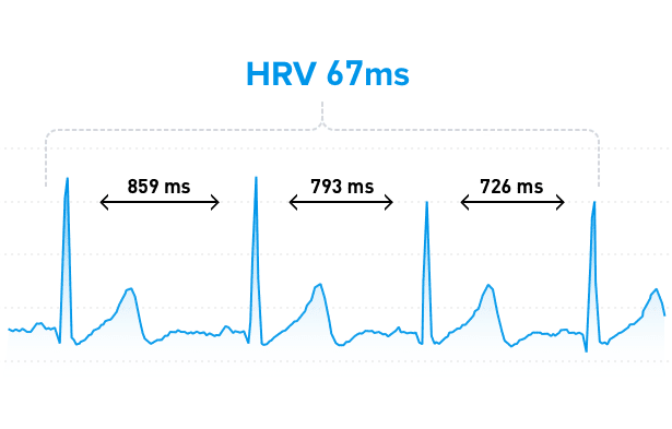 dispositif portable de variabilité de la fréquence cardiaque