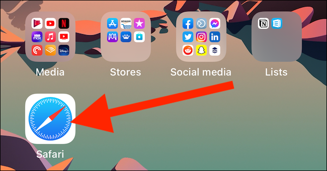 Ouvrez un navigateur Web de votre choix sur votre iPhone ou iPad