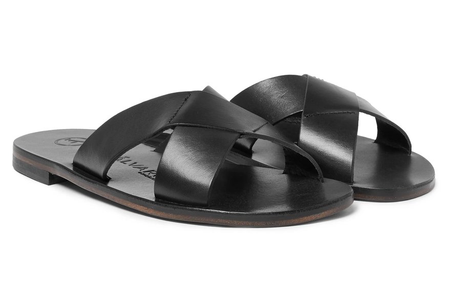 Claquettes en cuir Alvaro Antonio