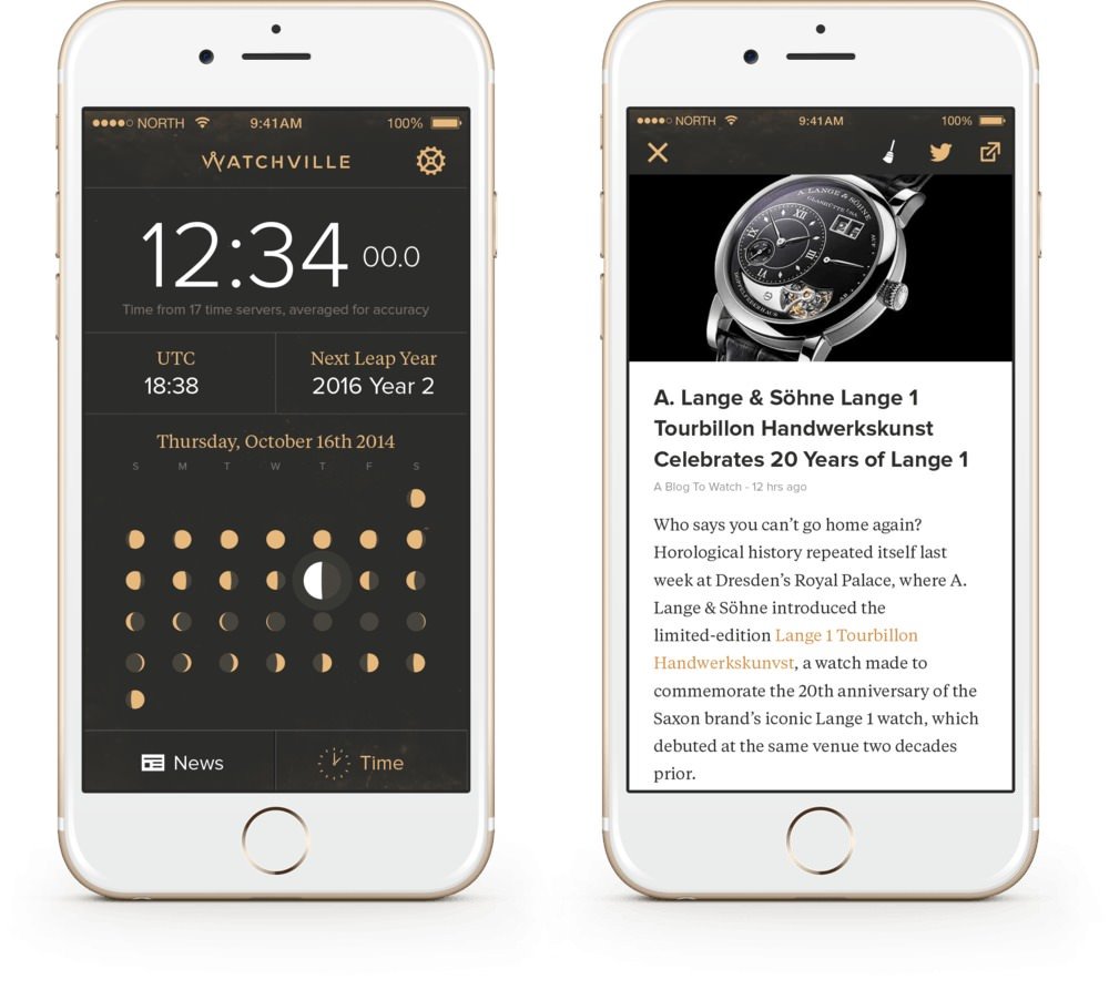 application watchville pour iphone et android