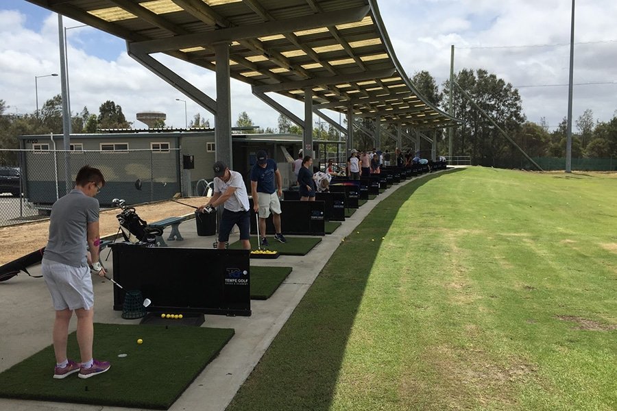 practice de golf tempe près de l'aéroport de sydney