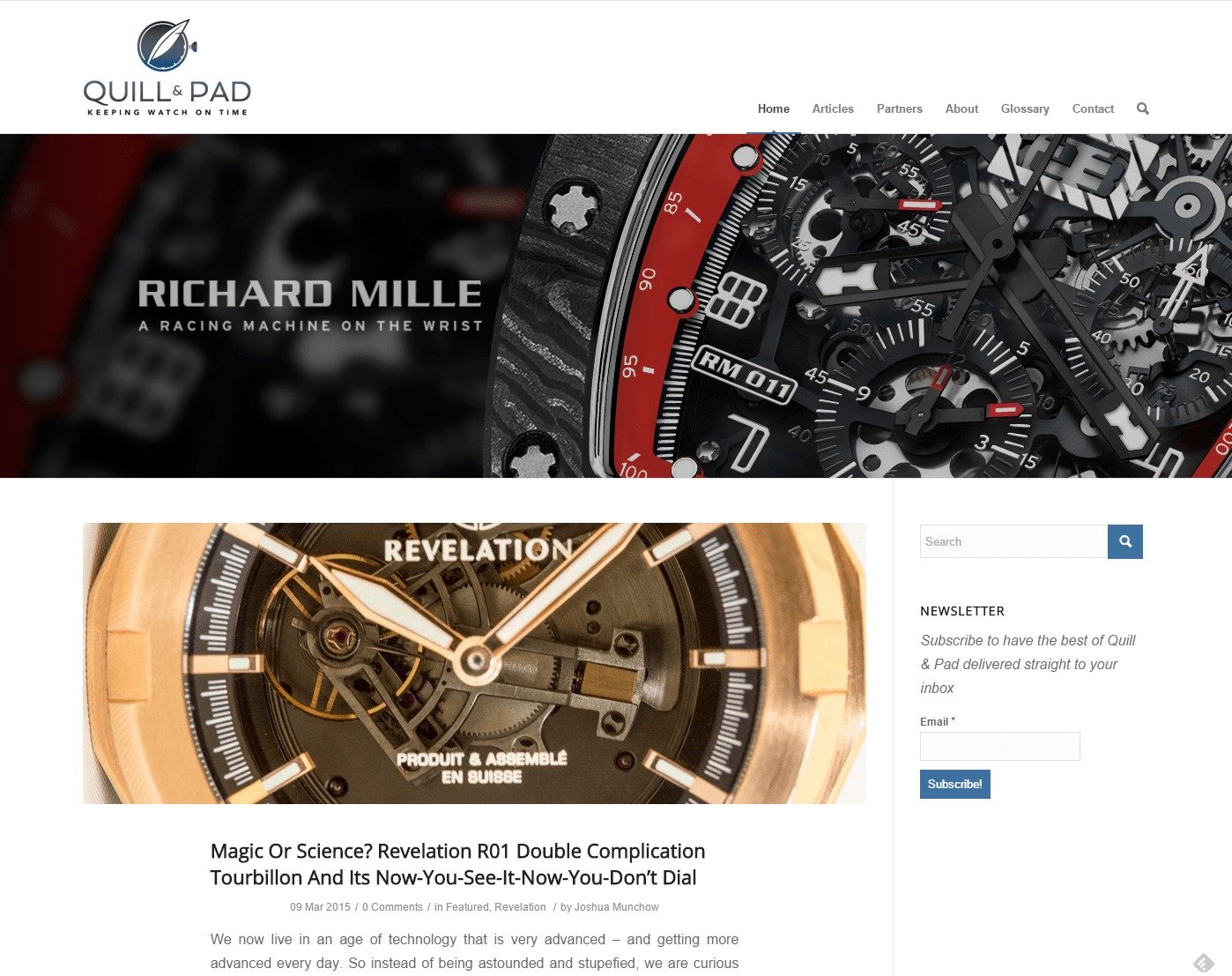 blog de montres de quill pad