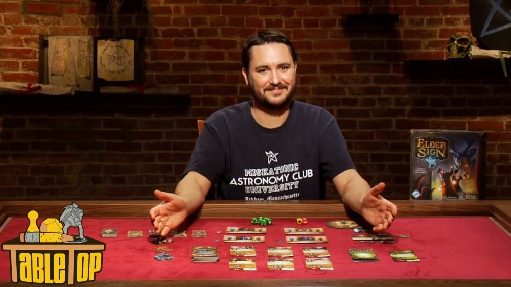 TableTop show sur YouTube avec Wil Wheaton expliquant les mécanismes de jeu à la table de jeu