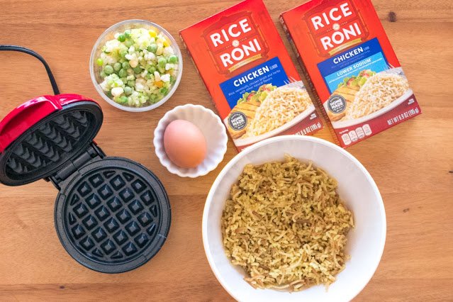 Comment faire des mini-gaufres salées Rice-A-Roni