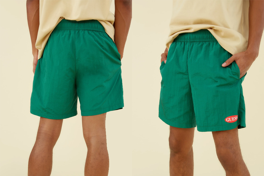 Short en nylon à logo