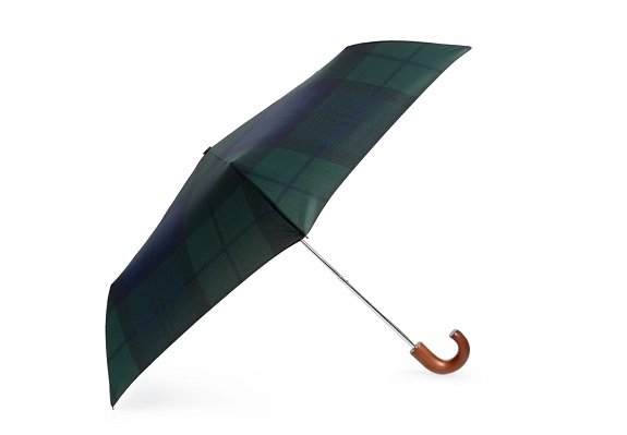 Mini parapluie à carreaux écossais Barbour