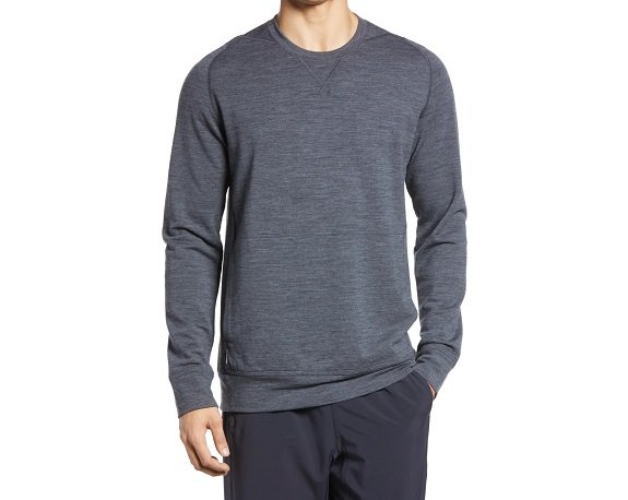 Sweatshirt à col rond en laine mérinos mélangée Icebreaker Shifter