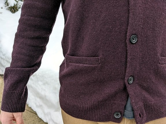 En revue: Cardigan à col châle en laine d'agneau Goodthreads d'Amazon