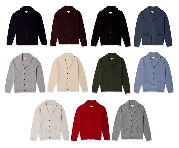 Amazon Goodthreads Cardigan à col châle en laine d'agneau