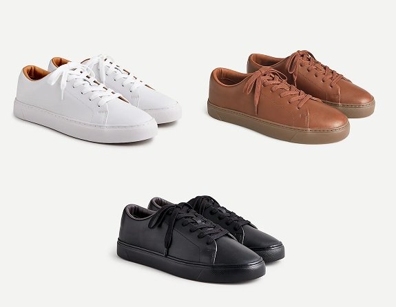 Baskets en cuir J. Crew