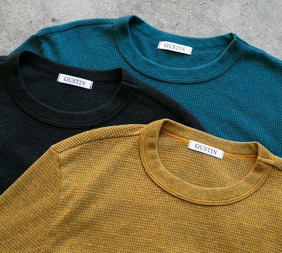 Gustin made in the USA Tri-Blend Waffle Crewneck chemises