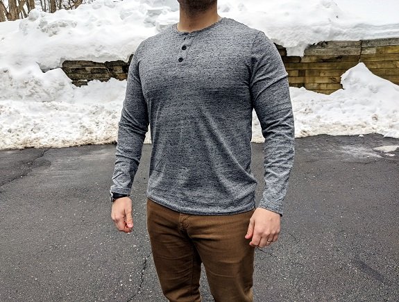 Henley délavé doux Old Navy
