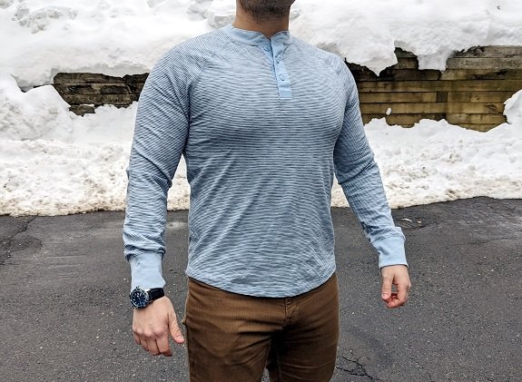 Henley rayé raglan GAP