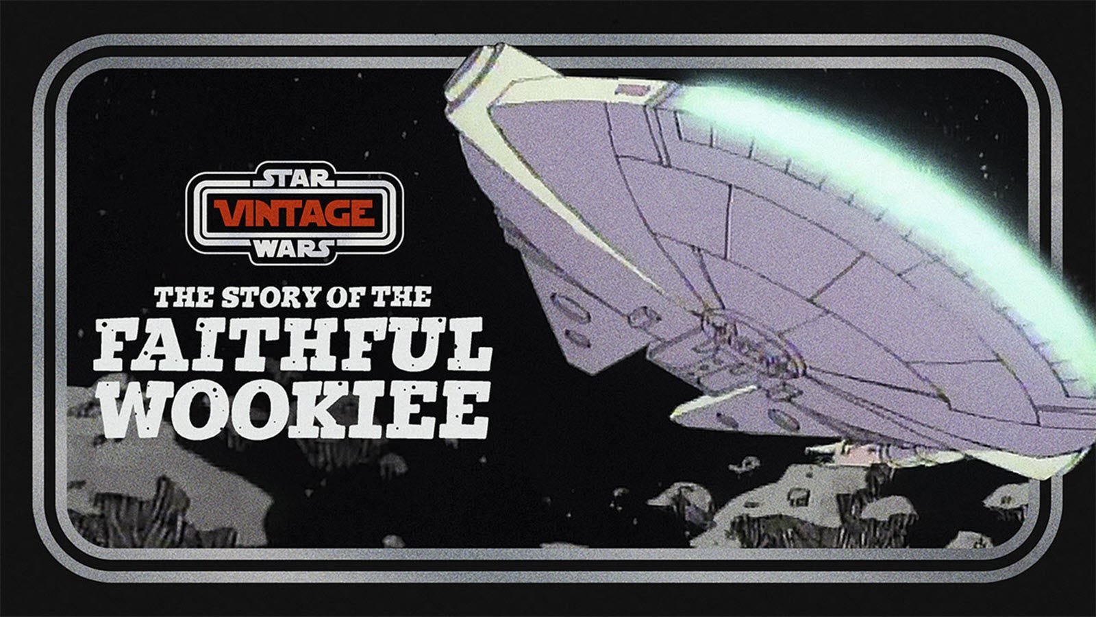 Le Millennium Falcon sous forme de dessin animé.