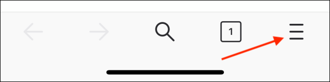 Appuyez sur le bouton Menu de la barre d'outils Firefox