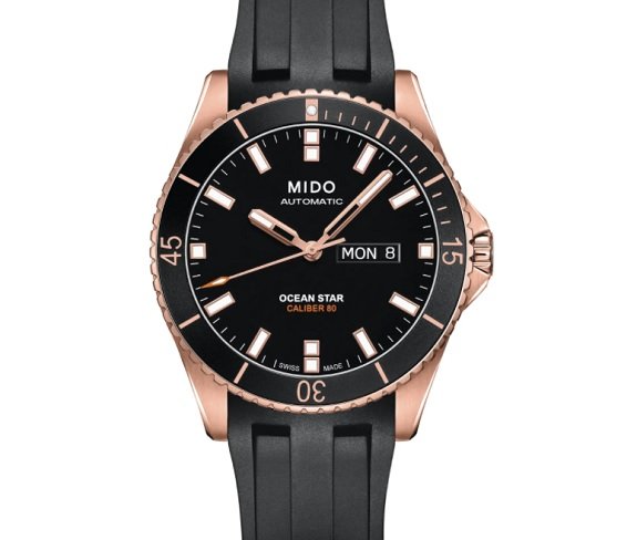 Montre Mido Ocean Star à bracelet en caoutchouc automatique