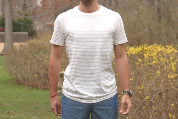 bleu jean Melange Gant Original solide à encolure ras-du-Cou Tee-shirt homme bleu jean Melange Gant Original solide à encolure ras-du-Cou Tee-shirt homme