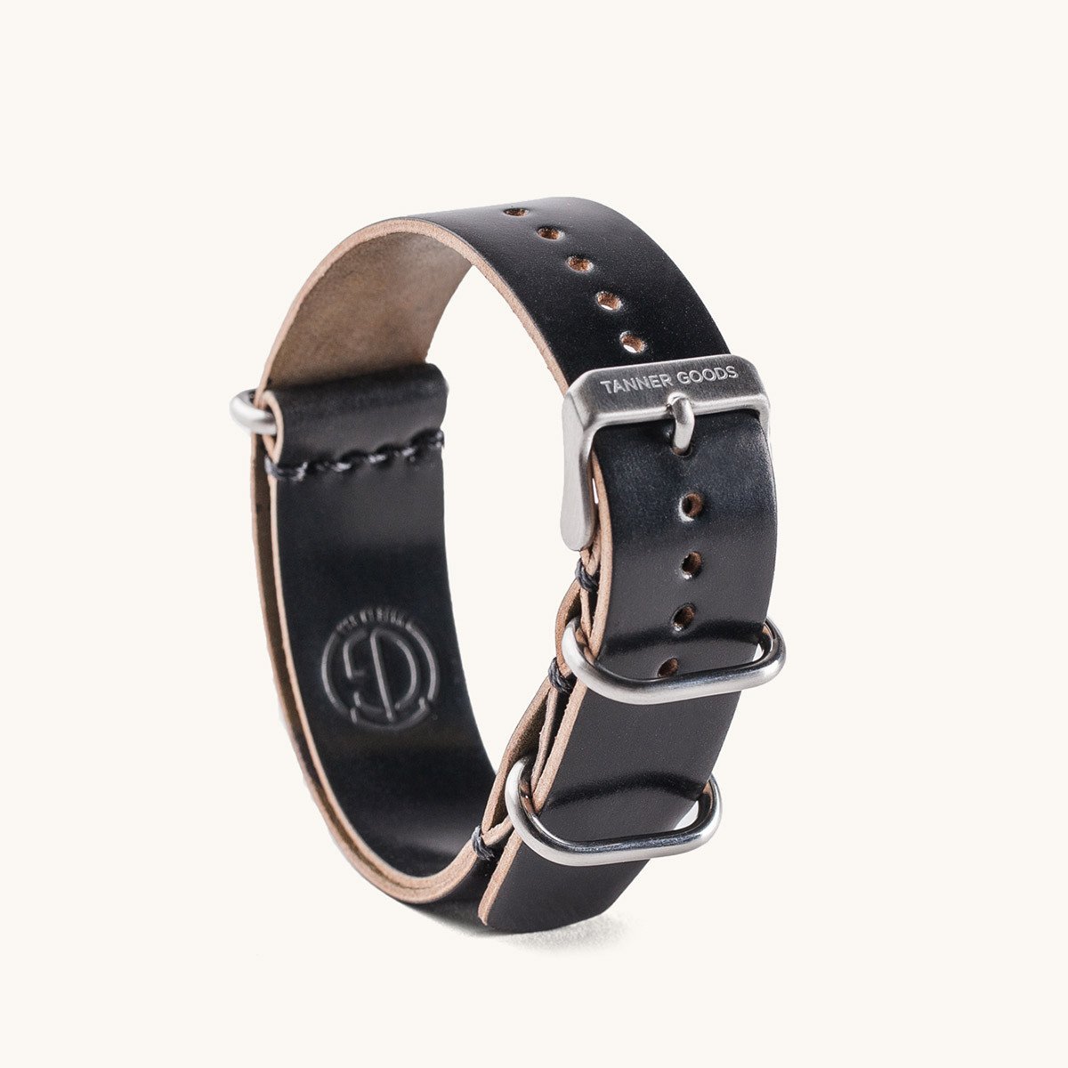 Tanner Goods Bracelet de montre NATO en Cordouan noir