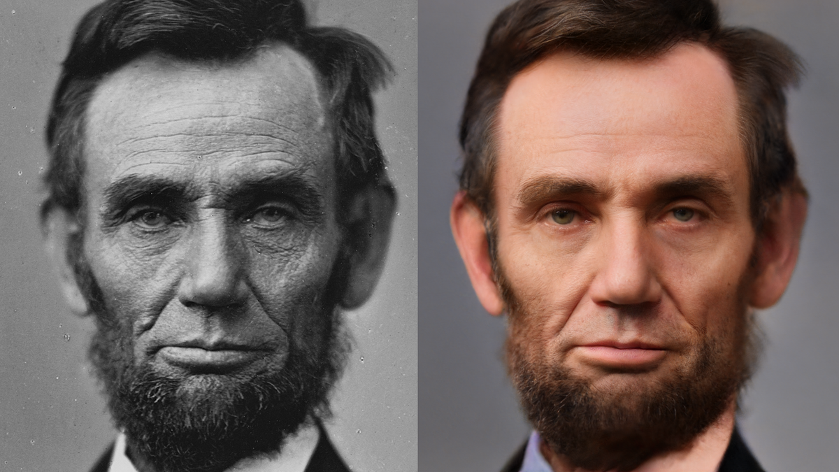 Un Abe Lincoln colorisé par l'IA