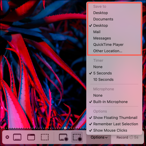 Choisissez un emplacement d'enregistrement